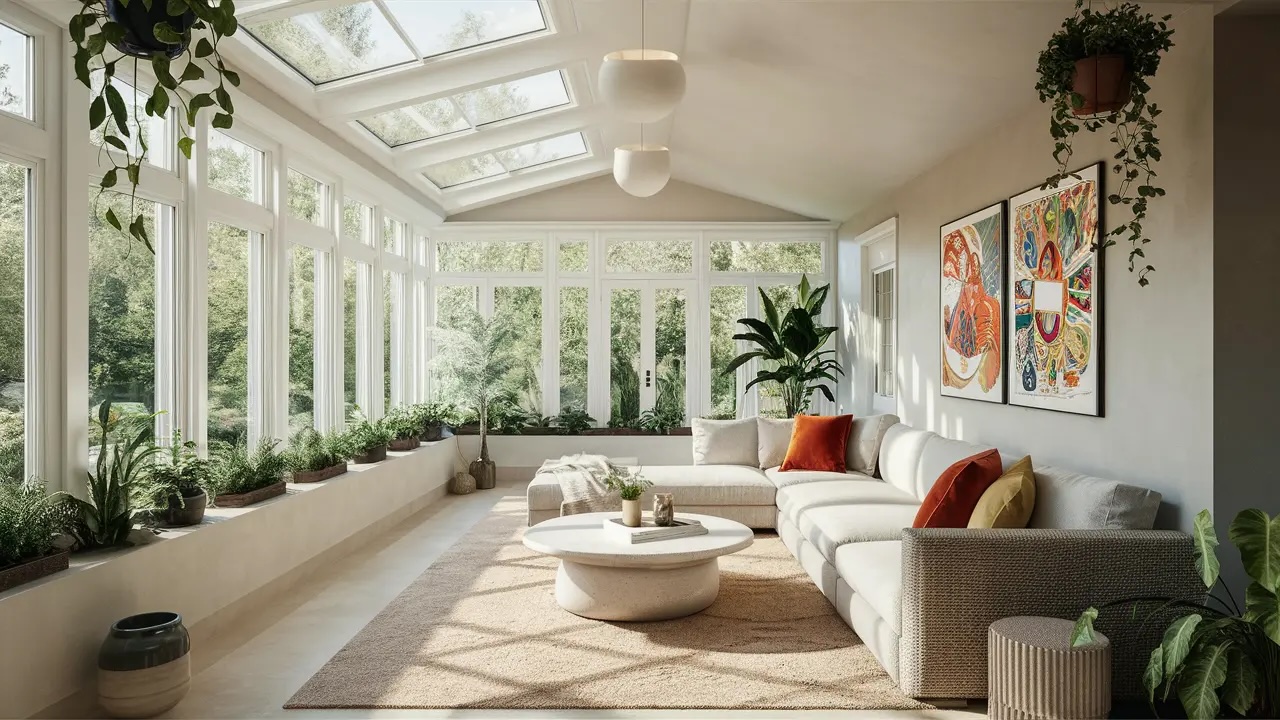 Cool and comfortable home during a sunny day